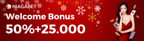 Welcome bonus 50% dan 25 ribu